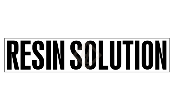 Aufkleber offizieller Gefahrstoffname RESIN SOLUTION für UN 1866